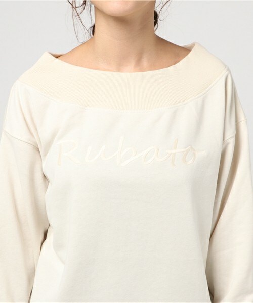 archives（アルシーヴ）の「2way刺繍スウェット（Tシャツ/カットソー・レディース・アイボリー/グレー/チャコールグレー・MEDIUM）」の7枚目の写真