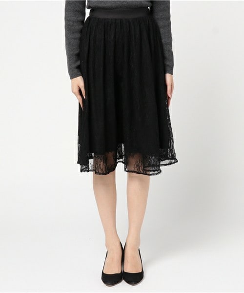 archives（アルシーヴ）の「レース地スカート（スカート・レディース・ブラック/グレー/ピンク・MEDIUM）」の4枚目の写真