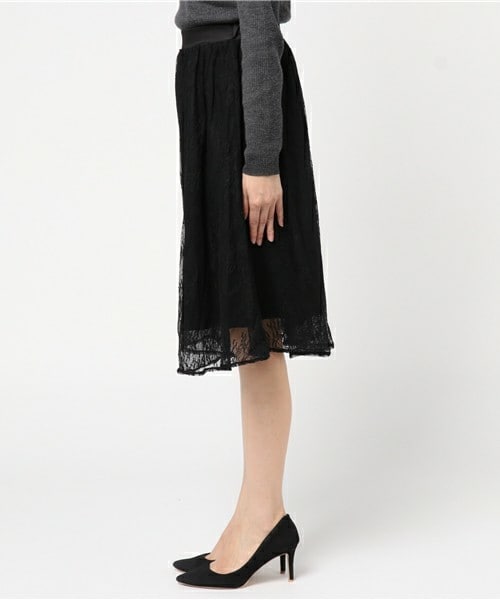 archives（アルシーヴ）の「レース地スカート（スカート・レディース・ブラック/グレー/ピンク・MEDIUM）」の5枚目の写真