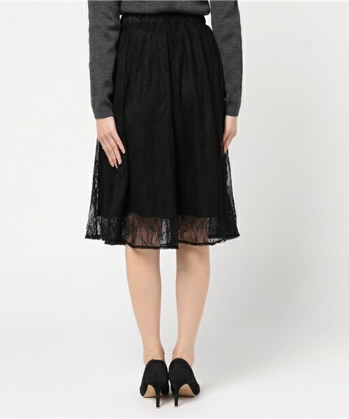 archives（アルシーヴ）の「レース地スカート（スカート・レディース・ブラック/グレー/ピンク・MEDIUM）」の6枚目の写真