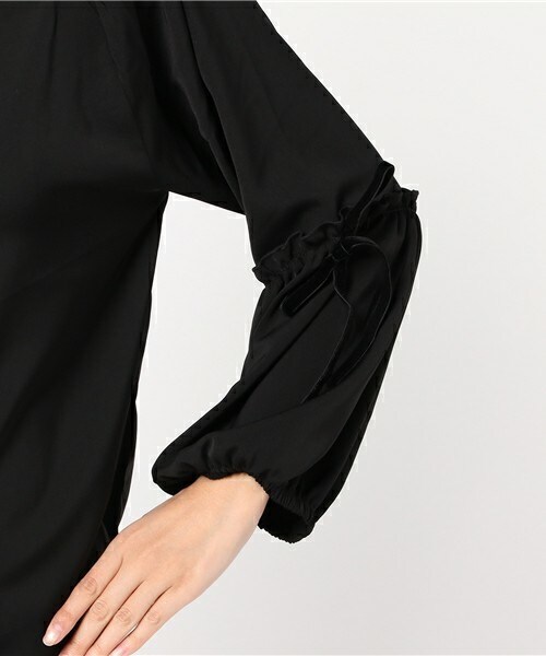 archives（アルシーヴ）の「ポンチ袖テーププルオーバー（シャツ/ブラウス・レディース・ブラック/グレー/ピンク・MEDIUM）」の8枚目の写真