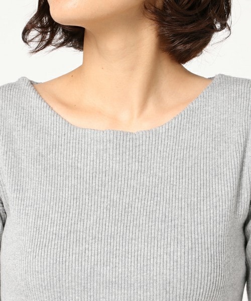 archives（アルシーヴ）の「袖フレアリブプルオーバー（ニット/セーター・レディース・オフホワイト/グレー/モカ/グリーン・MEDIUM）」の8枚目の写真