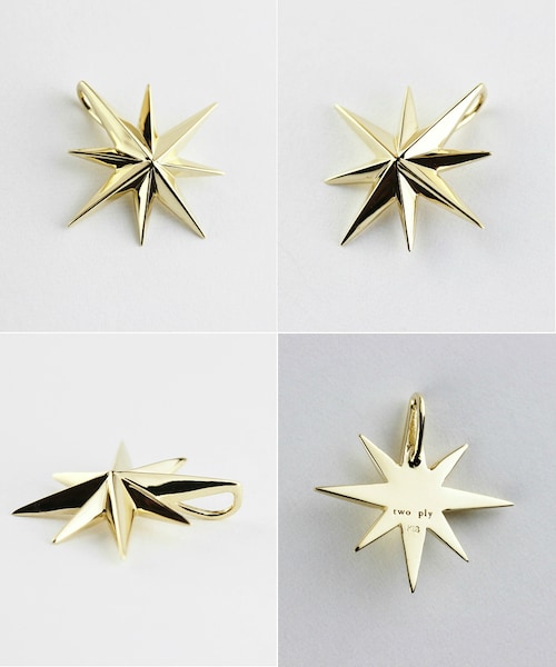 two ply（トゥープライ）の「トゥー プライ 589 ポラリス 北極星 ゴールド チャーム（チャーム・レディース・ゴールド・Free）」の2枚目の写真