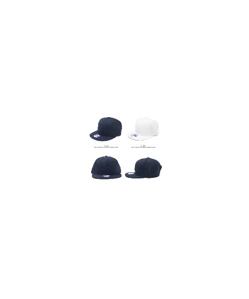 Smoothy（スムージー）の「SMOOTHY スムージー NEW ERA キャップ 15ac-06（帽子・Navy/White・Free）」の4枚目の写真