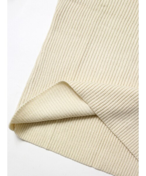 JACKROSE（ジャックローズ）の「カシミヤタッチリブ編みVネックニット（トップス・メンズ・ブラック/ホワイト/ワイン・M/L）」の2枚目の写真