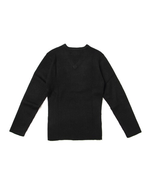 JACKROSE（ジャックローズ）の「カシミヤタッチリブ編みVネックニット（トップス・メンズ・ブラック/ホワイト/ワイン・M/L）」の12枚目の写真