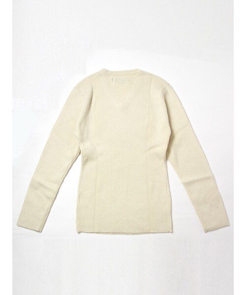 JACKROSE（ジャックローズ）の「カシミヤタッチリブ編みVネックニット（トップス・メンズ・ブラック/ホワイト/ワイン・M/L）」の6枚目の写真