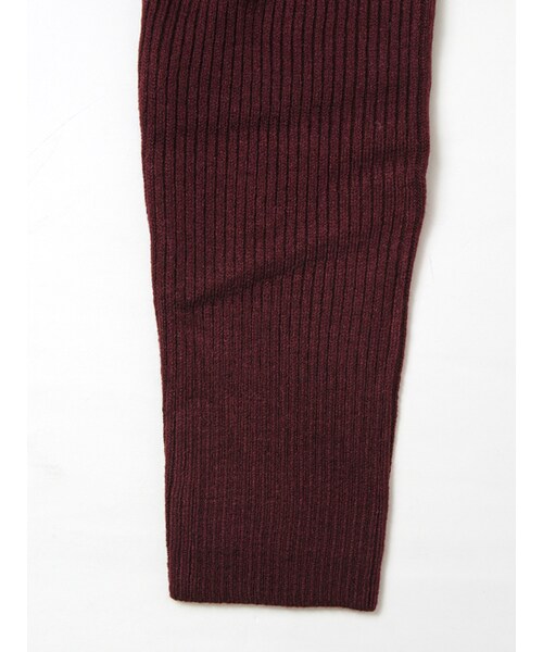 JACKROSE（ジャックローズ）の「カシミヤタッチリブ編みVネックニット（トップス・メンズ・ブラック/ホワイト/ワイン・M/L）」の15枚目の写真