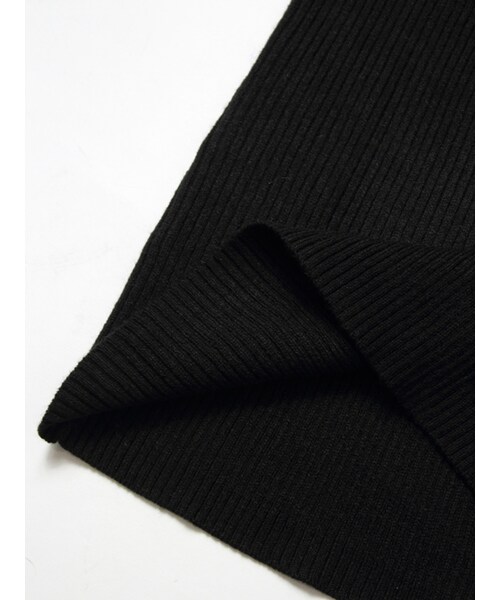 JACKROSE（ジャックローズ）の「カシミヤタッチリブ編みVネックニット（トップス・メンズ・ブラック/ホワイト/ワイン・M/L）」の8枚目の写真