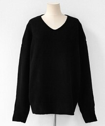 DHOLIC | スリーブスリットVネックニットプルオーバー(ニット/セーター)