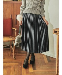 KORMARCH | ベロアタイププリーツスカート(スカート)