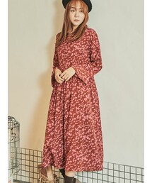 KORMARCH | フローラルパターンワンピース(ワンピース)