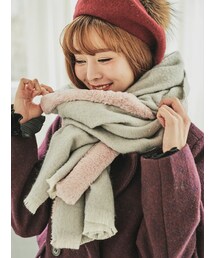 KORMARCH | 7color配色ファーポイントマフラー(マフラー)