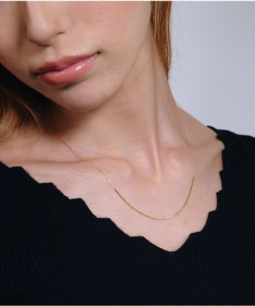 pinacoteca(ピナコテーカ)の「ピナコテーカ 692 エレガント ライン ベネチアン チェーン コンビ ネックレス(ネックレス・レディース・ゴールド・45cm)」の7枚目の写真