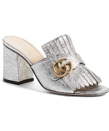 GUCCI | Gucci Marmont Peep Toe Kiltie Mule (Women)(サンダル)