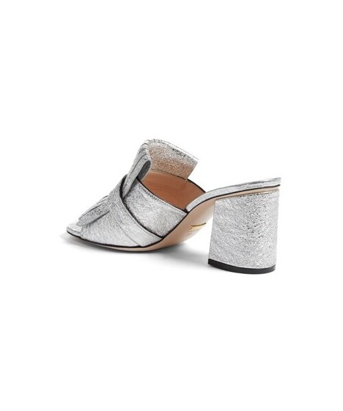 GUCCI(グッチ)の「Gucci Marmont Peep Toe Kiltie Mule (Women)(サンダル・レディース・Silver・Regular 8US / 38EU/Regular 9US / 39EU)」の5枚目の写真