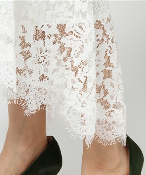 archives（アルシーヴ）の「マーメイドレーススカート（スカート・レディース・オフホワイト/グレー・MEDIUM）」の8枚目の写真