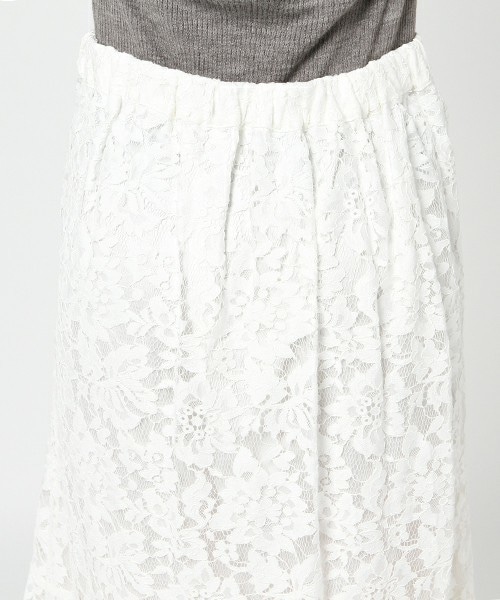 archives（アルシーヴ）の「マーメイドレーススカート（スカート・レディース・オフホワイト/グレー・MEDIUM）」の7枚目の写真