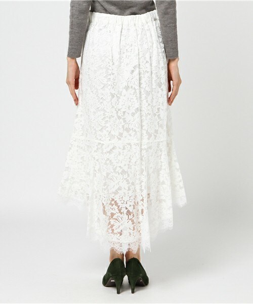 archives（アルシーヴ）の「マーメイドレーススカート（スカート・レディース・オフホワイト/グレー・MEDIUM）」の5枚目の写真