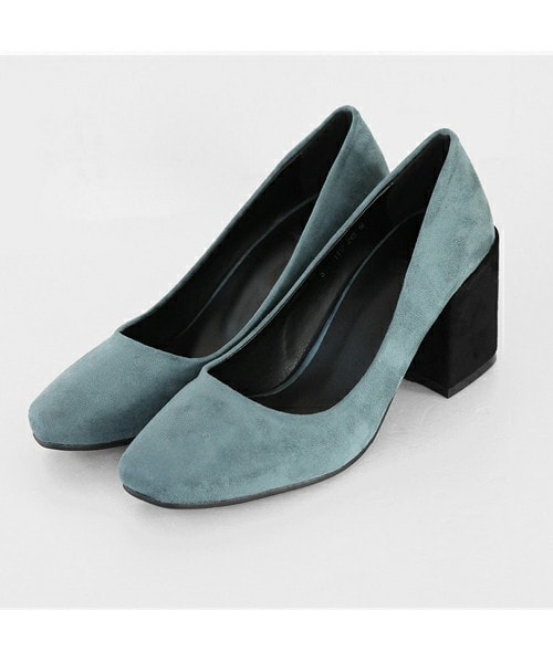 DHOLIC（ディーホリック）の「バイカラースエードライクパンプス（パンプス・レディース・サーモンピンク/ダークベージュ/ブラック/ライトブルー・225/230/235/240/245/250）」の4枚目の写真