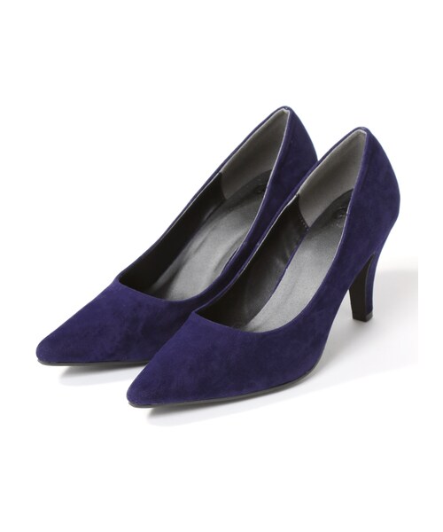 GRL（グレイル）の「スエードポインテッドプレーンパンプス（パンプス・レディース・ブラック/キャメル/ブラウン/レッド/ブルー/ピンク/グリーン/ネイビー/パープル/グレー/ボルドー/ベージュ/マスタード/黒PU/プラム・24.5）」の10枚目の写真