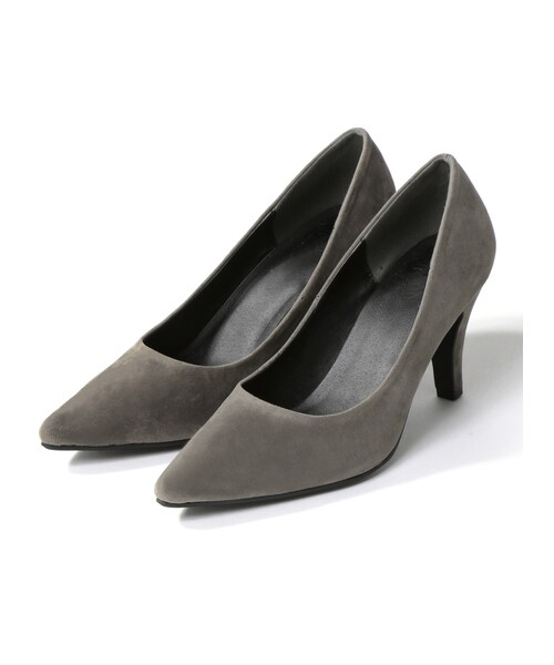 GRL（グレイル）の「スエードポインテッドプレーンパンプス（パンプス・レディース・ブラック/キャメル/ブラウン/レッド/ブルー/ピンク/グリーン/ネイビー/パープル/グレー/ボルドー/ベージュ/マスタード/黒PU/プラム・24.5）」の7枚目の写真