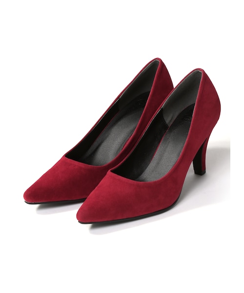 GRL（グレイル）の「スエードポインテッドプレーンパンプス（パンプス・レディース・ブラック/キャメル/ブラウン/レッド/ブルー/ピンク/グリーン/ネイビー/パープル/グレー/ボルドー/ベージュ/マスタード/黒PU/プラム・24.5）」の6枚目の写真