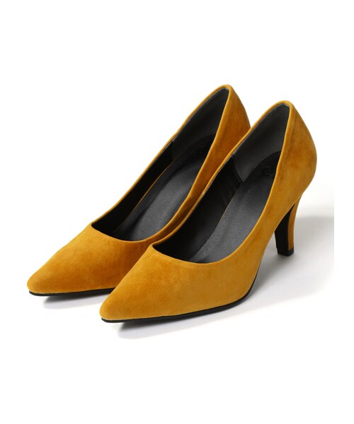 GRL（グレイル）の「スエードポインテッドプレーンパンプス（パンプス・レディース・ブラック/キャメル/ブラウン/レッド/ブルー/ピンク/グリーン/ネイビー/パープル/グレー/ボルドー/ベージュ/マスタード/黒PU/プラム・24.5）」の13枚目の写真