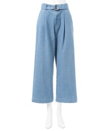 GRL | ベルト付きワイドデニムパンツ(デニムパンツ)