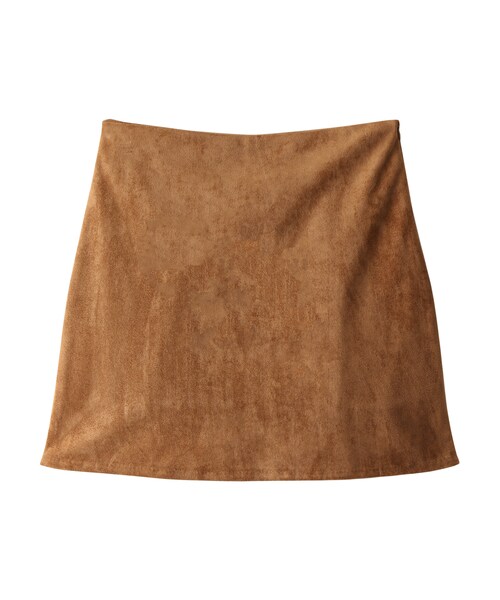 GRL（グレイル）の「スエードタッチ台形スカート（スカート・レディース・ブラック/ピンク/キャメル・M）」の2枚目の写真