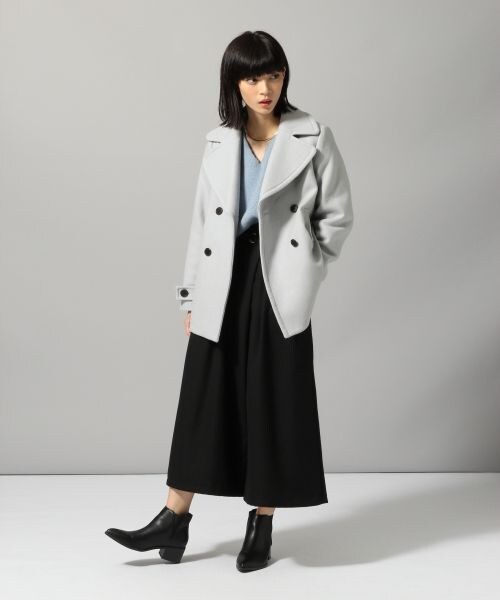 HARE(ハレ)の「ビキモウアシメクロップドパンツ(パンツ・ブラック/グレー)」の4枚目の写真