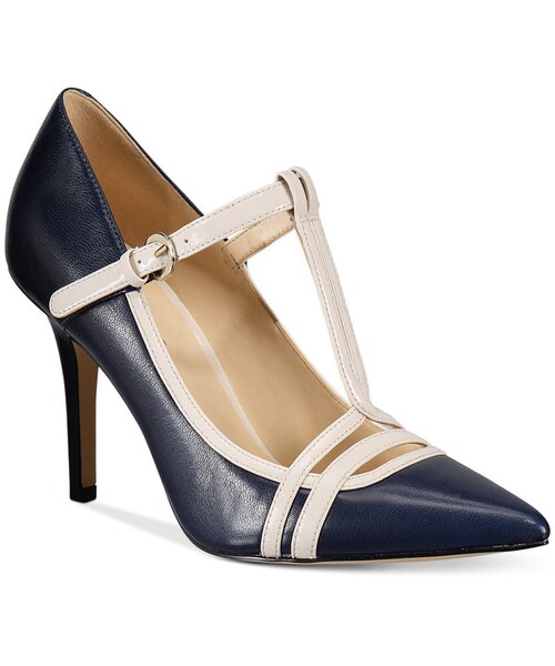 NINE WEST（ナインウエスト）の「Nine West Jantine T-Strap Pointed Pumps（パンプス・レディース・Black/Blue・5M/5.5M/6M/6.5M/7M/7.5M/8M/8.5M/9M/9.5M/10M/10.5M/11M）」の2枚目の写真