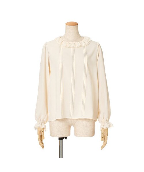 F i.n.t（フィント）の「フリル衿ピンタックブラウス/an another angelus（シャツ/ブラウス・レディース・その他）」の2枚目の写真