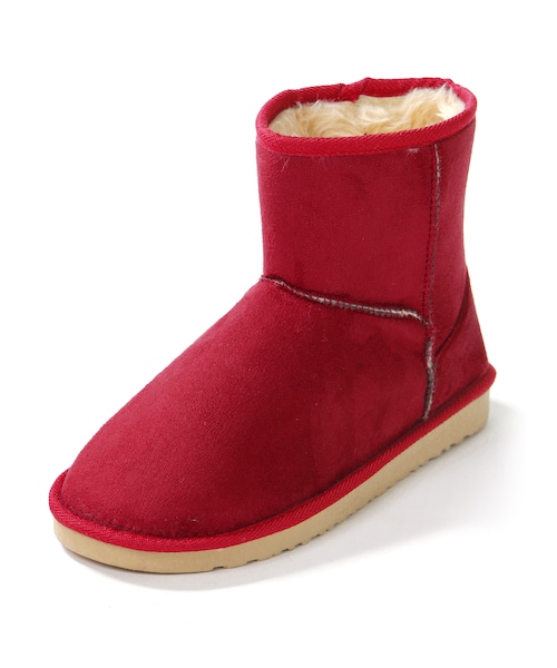 GRL（グレイル）の「ショートムートンブーツ（ブーツ・レディース・ブラック/レッド/ブラウン/ネイビー/グレー/ベージュ/キャメル・24.5）」の7枚目の写真