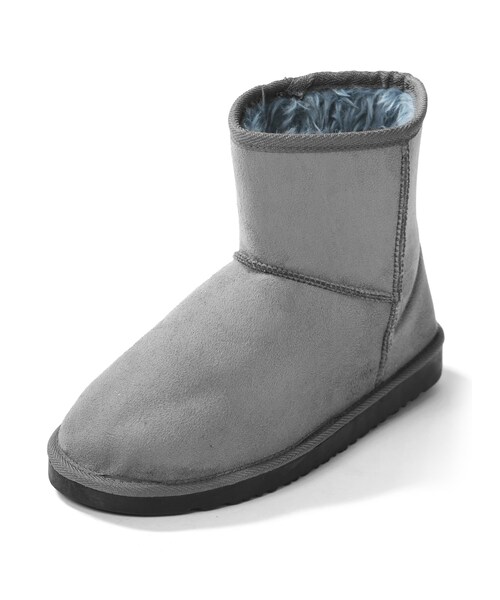 GRL（グレイル）の「ショートムートンブーツ（ブーツ・レディース・ブラック/レッド/ブラウン/ネイビー/グレー/ベージュ/キャメル・24.5）」の2枚目の写真