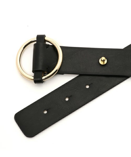 archives（アルシーヴ）の「リングバックルベルト（ベルト・レディース・ブラック/ブラウン/レッド・MEDIUM）」の4枚目の写真