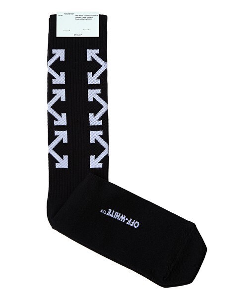 off white（オフホワイト）の「OFF WHITE 『ARROW』ソックス（ソックス/靴下・メンズ・ブラック・FREE）」の2枚目の写真