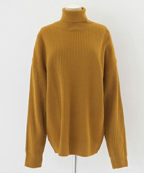 DHOLIC(ディーホリック)の「8COLORSドロップショルダーニットプルオーバー(ニット/セーター・レディース・ブラウン/マスタード/ネイビー/ピンク/ブルー/ベージュ/ブラック/アイボリー・FREE)」の7枚目の写真