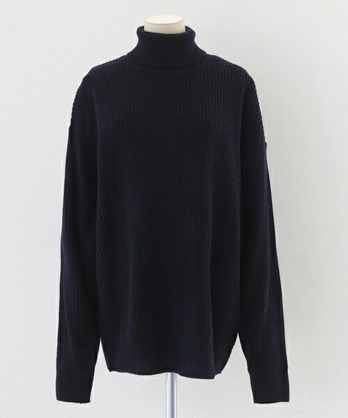 DHOLIC(ディーホリック)の「8COLORSドロップショルダーニットプルオーバー(ニット/セーター・レディース・ブラウン/マスタード/ネイビー/ピンク/ブルー/ベージュ/ブラック/アイボリー・FREE)」の5枚目の写真