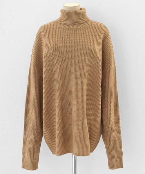 DHOLIC(ディーホリック)の「8COLORSドロップショルダーニットプルオーバー(ニット/セーター・レディース・ブラウン/マスタード/ネイビー/ピンク/ブルー/ベージュ/ブラック/アイボリー・FREE)」の4枚目の写真