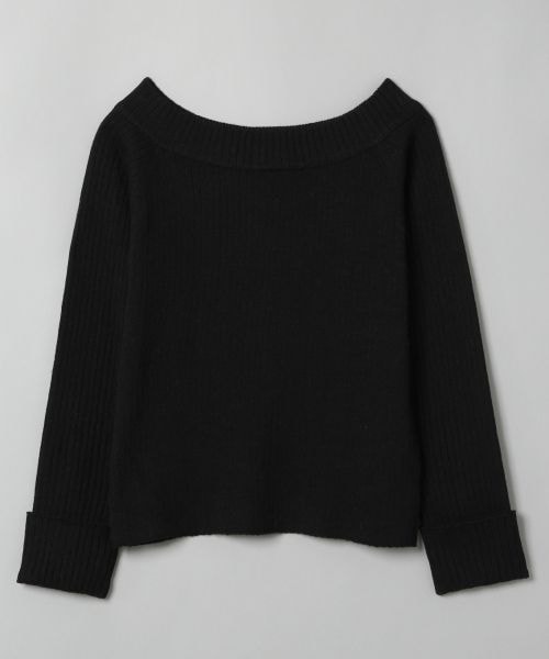 JEANASIS（ジーナシス）の「12Gマルチボーダーオフプルオーバー（トップス・アイボリー()/ブラック()/グレー系その他()/ブラウン系その他()）」の2枚目の写真