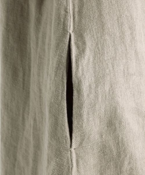 studio CLIP（スタディオクリップ）の「[ADVANCE LINE]25リネンヘリンボーンワンピース（ワンピース/ドレス・グレー/チャコール）」の6枚目の写真