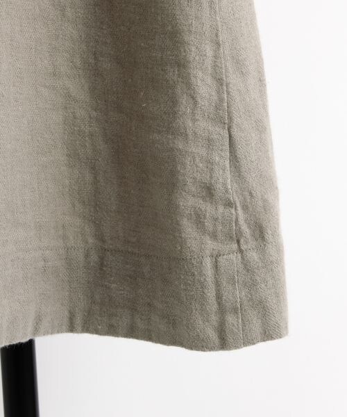 studio CLIP（スタディオクリップ）の「[ADVANCE LINE]25リネンヘリンボーンワンピース（ワンピース/ドレス・グレー/チャコール）」の7枚目の写真