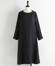 studio CLIP | [ADVANCE LINE]25リネンヘリンボーンワンピース(ワンピース/ドレス)