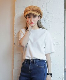 DHOLIC | ウールブレンドボクシーフィットTシャツ(Tシャツ/カットソー)