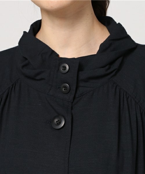 FRAPBOIS（フラボア）の「ルズィコート（ステンカラーコート・レディース・ベージュ/ブルー/ネイビー・0/1）」の7枚目の写真