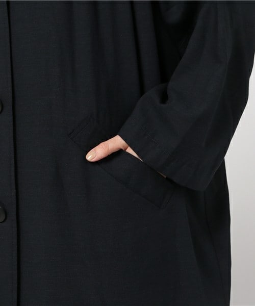 FRAPBOIS（フラボア）の「ルズィコート（ステンカラーコート・レディース・ベージュ/ブルー/ネイビー・0/1）」の9枚目の写真