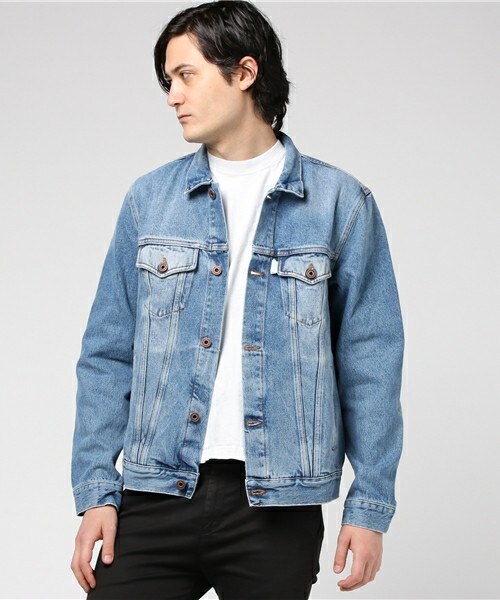 off white(オフホワイト)の「OFF WHITE 『DIAG SPRAY』デニムジャケット(デニムジャケット・メンズ・ダークブルー・SMALL)」の1枚目の写真