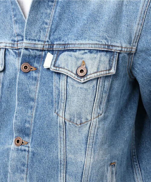 off white(オフホワイト)の「OFF WHITE 『DIAG SPRAY』デニムジャケット(デニムジャケット・メンズ・ダークブルー・SMALL)」の10枚目の写真