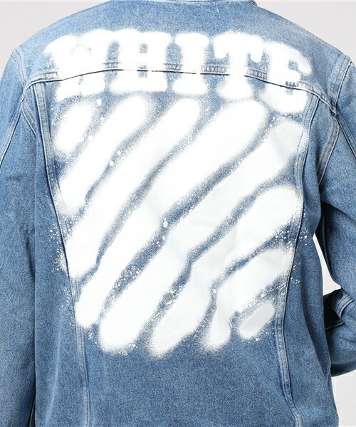 off white(オフホワイト)の「OFF WHITE 『DIAG SPRAY』デニムジャケット(デニムジャケット・メンズ・ダークブルー・SMALL)」の9枚目の写真